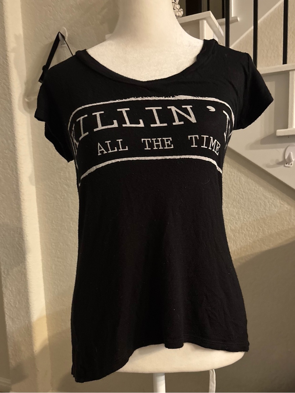 Ocasion Black Graphic Tee - 'KILLIN’ It All The Time'